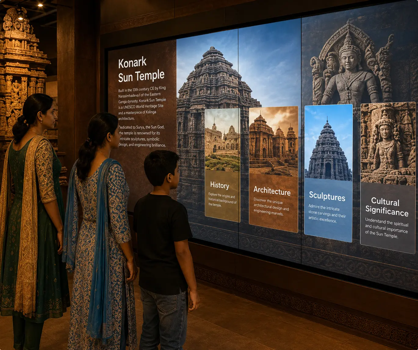 Konark Museum visitor exploration