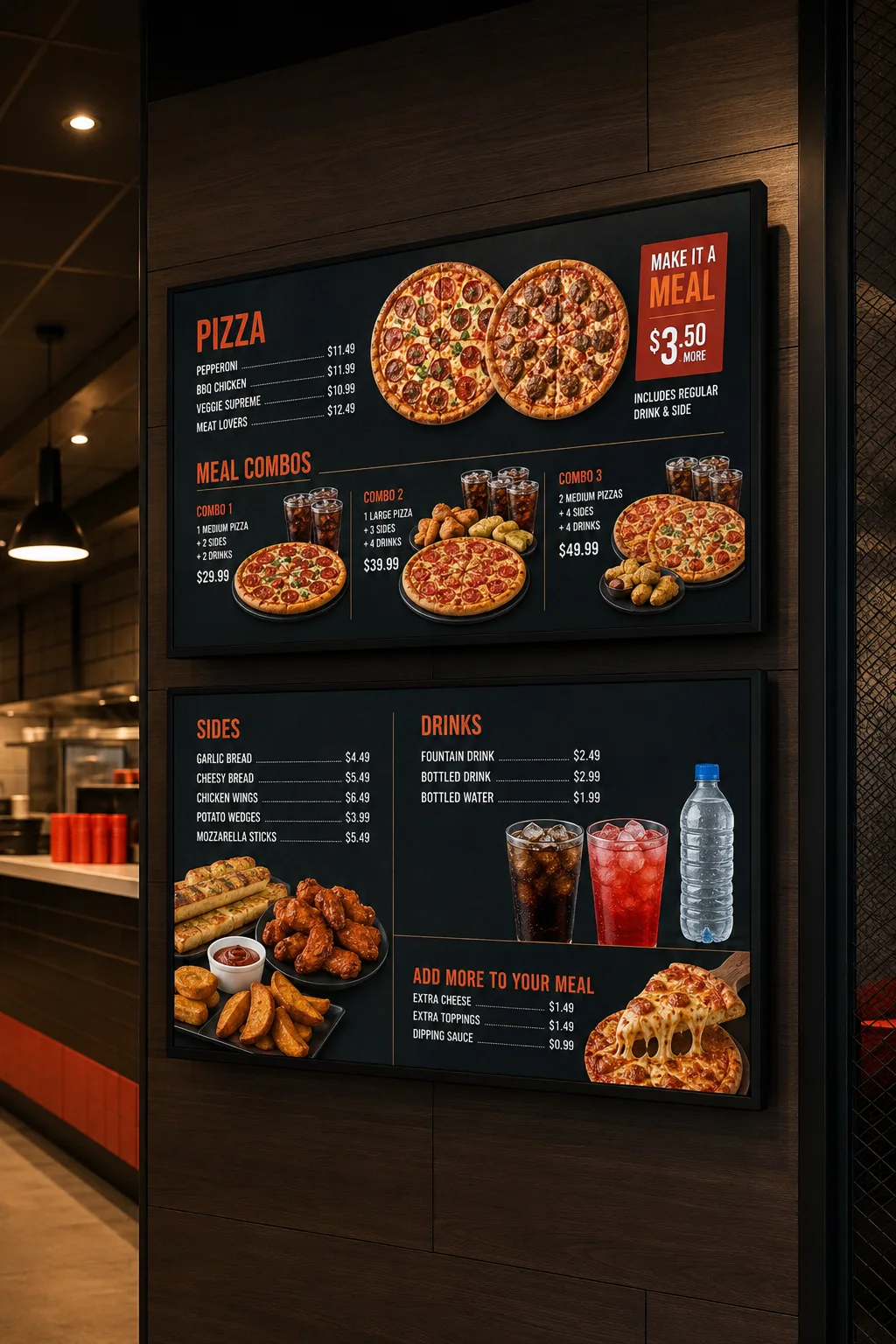 Digital menu boards