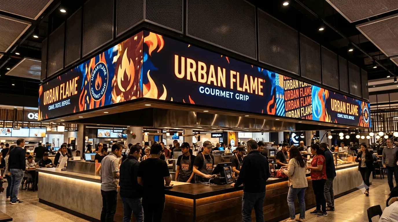 LED signage for high-visibility QSR applications