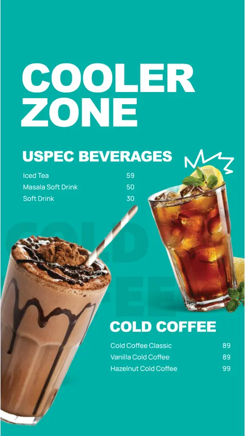 QSR digital menu board screen 1