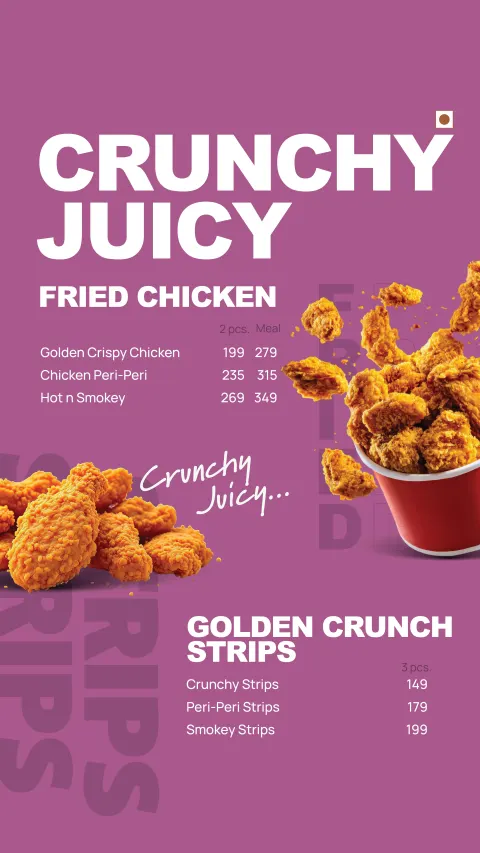 QSR digital menu board screen 2