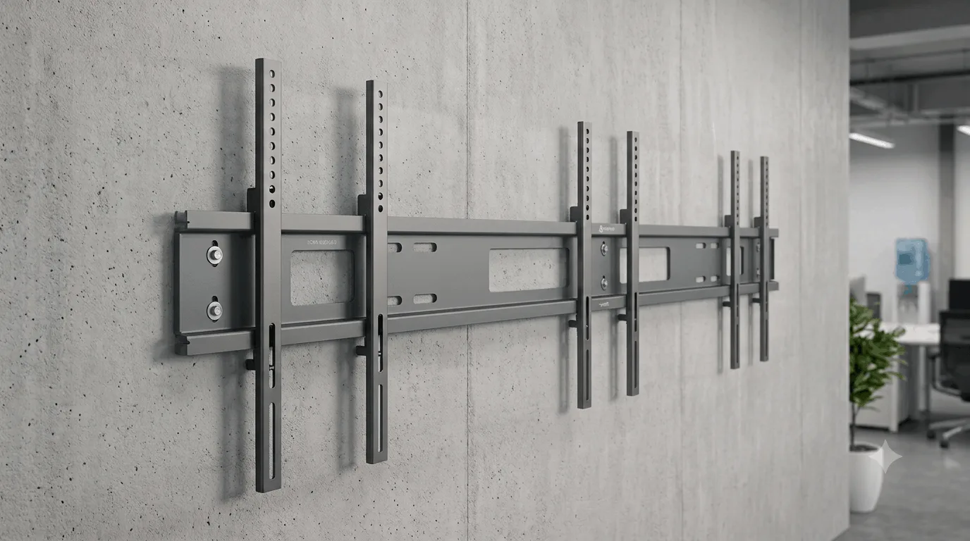 Unified mount system for QSR menu walls